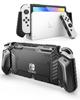 Чехол для Nintendo Switch OLED 2021 Organic EL Model Ударопрочный TPU Grip Защитный чехол с возможностью стыковки Эргономичный интегрированный удобный для захвата контроллер