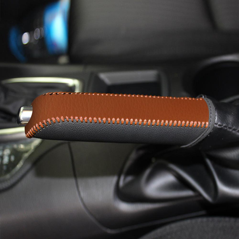 Кожаный автомобильный чехол ручного тормоза для Mazda 3 Axela Atenza CX-5 CX3 CX-3 CX5 2015 2016 2017 2018 2019 2020 AT аксессуары