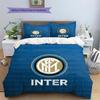 Football Club Internazionale Milano3 Pattern Bedding Quilt Set  Home Decoration  Gift (1 * duvet cover + 2 * pillowcase  without core)
