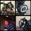 5.75" Корпус фары LED Дополнительная противотуманная фара Оболочка Круглый Нержавеющая сталь Набор для крепления