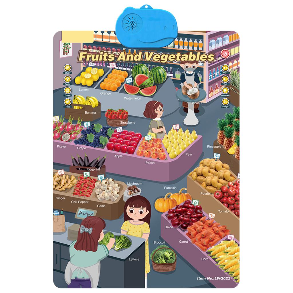 Модернизированный электронный алфавитный плакат, игрушки для малышей, интерактивные игрушки, настенная таблица алфавита, таблица ABC для малышей, обучающие игрушки для детей 1, 2, 3, 4 лет