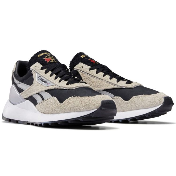 Reebok Классическая кожаная модель Legacy AZ Унисекс Черный Стакко Серебристый Металлик GX7568
