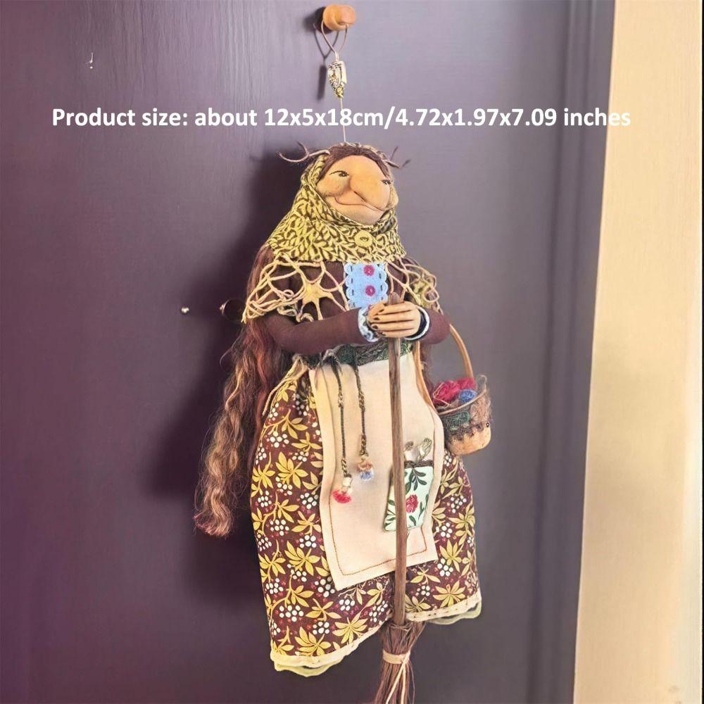 New Good Luck Kitchen Witch Doll Charm Home Charming Witch Doll Handmade Witch Doll Home and Halloween Decoration