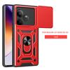 Чехол для Realme GT6 GT 6T Neo 6 Neo6 SE Чехол-броня с защитой сдвижной линзы для телефона Realme GT Neo6SE с магнитным держателем-кольцом, задняя крышка