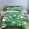 Soccer Sports Theme Pattern Bedding Duvet Cover Set  (1*Duvet Cover 2*Pillowcases, without duvet insert)