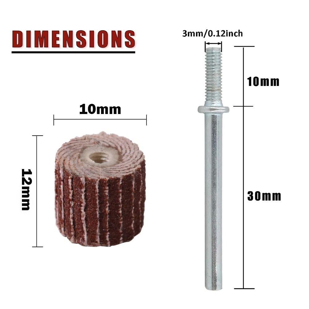 Aluminum Oxide Coated Flap Sanding Wheels Multiple Sizes Grinder Accessories For Dremel