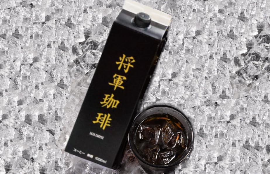 Cold Coffee Unsweetened Iced Coffee 1000ml X 6 Saza Coffee Tokugawa Yoshinobu Used In Diplomatic Relations At the End of the Edo Period Coffee of the