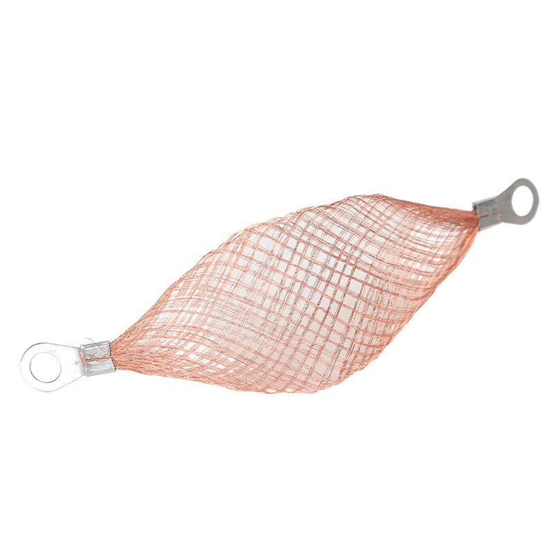 Cable de tierra trenzado de aluminio revestido de cobre para bandejas portacables, con accesorios incluidos.