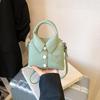 Мини-сумочка в корейском стиле 2025 года для девочек: Однотонный, Уникальный дизайн, Модный