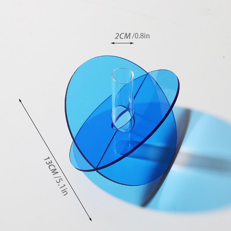 1 комплект акриловых ваз для цветов, цветочный контейнер, горшок, современный дизайн, цветочный контейнер, прозрачный, 2 стиля