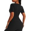Женская спортивная одежда с короткими рукавами для поддержки груди, йоги, пота, фитнеса, корсета, корректирующего белья