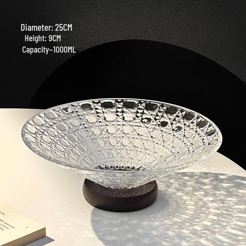 Набор стеклянных фруктовых ваз с ромбовидным узором ZhiShi