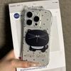 Ушки Кошки Не Желтеют для Apple 13promax Чехол для Мобильного Телефона Новый Четырехугольный Противоударный Чехол для Мобильного Телефона Полый 14promax