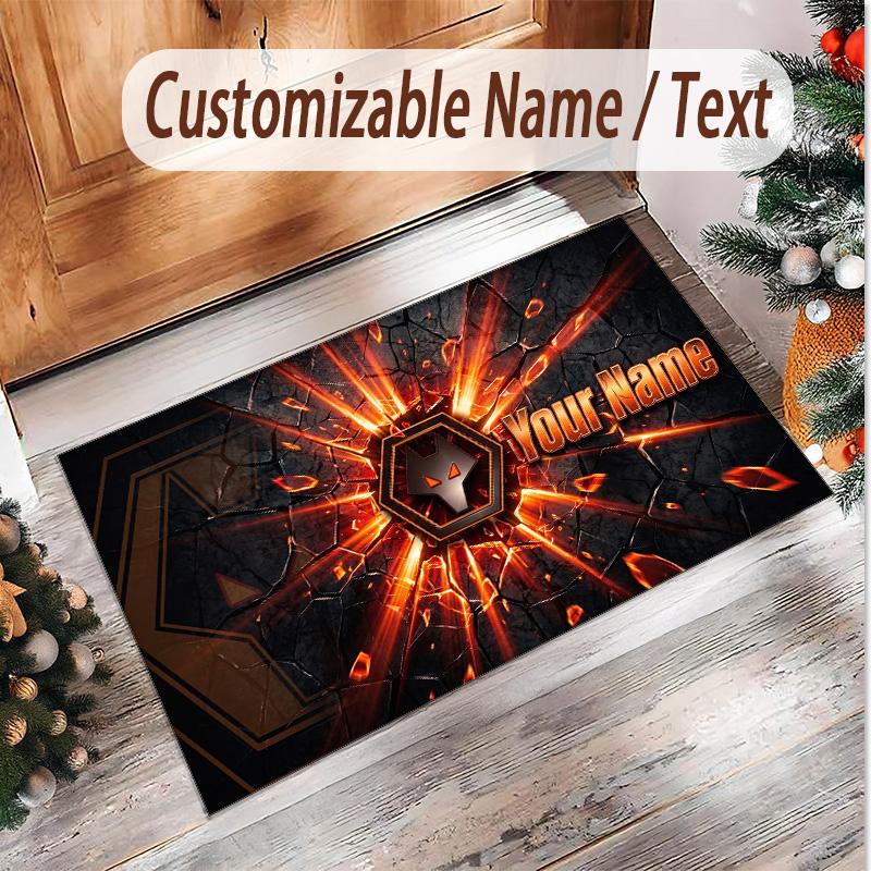 Personalized Crystal Velvet Carpet Wolverhampton Wanderers Football Pattern Non Slip Floor Rug