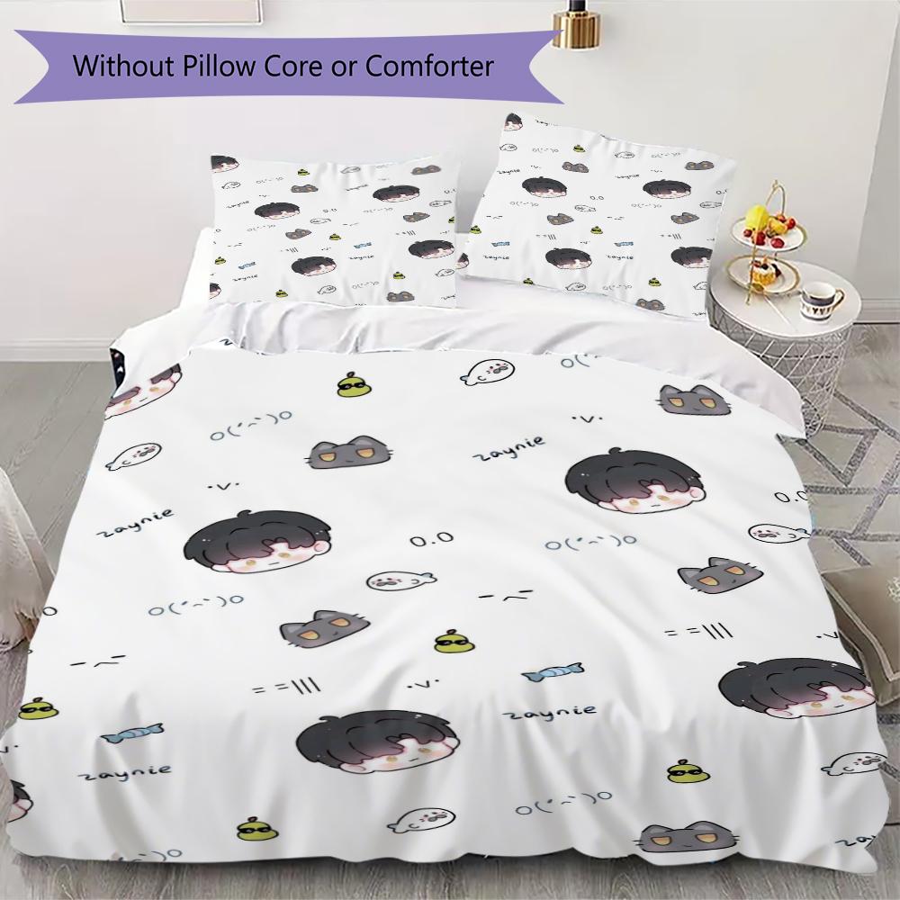 Xavier&Zayne Pattern Bedding uilt Set uilt Cover Pillowcase Home Decoration Birthday Gift (1 * duvet cover + 2 * pillowcase without core)250