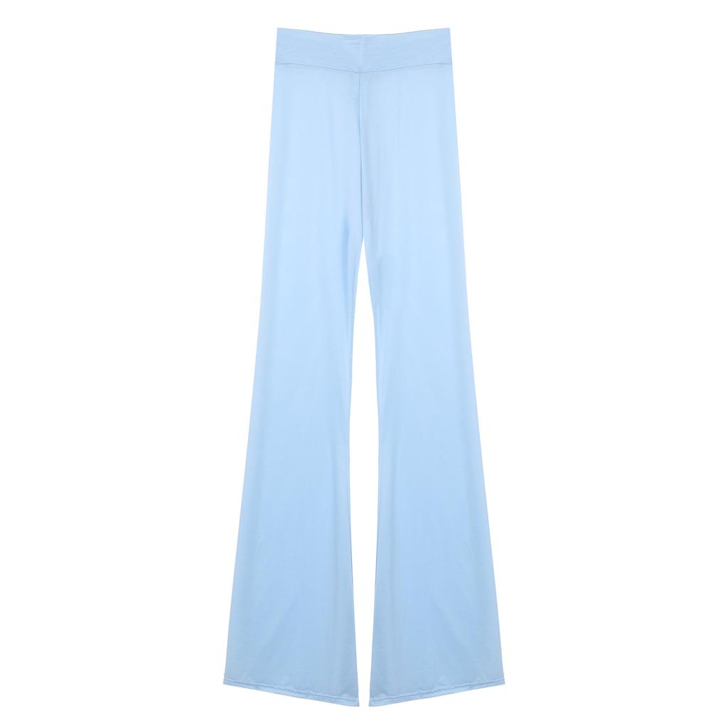 Женские полупрозрачные расклешенные брюки с высокой талией, широкие брюки-клеш, леггинсы для тренировок, занятий йогой, танцев, выступлений