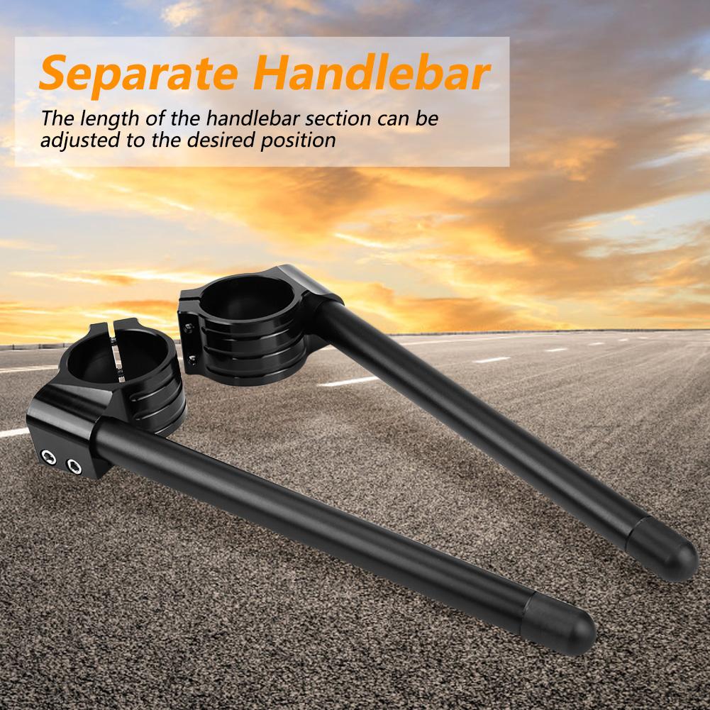 Универсальные клипоны на руль/вилку, клипоны, фрезерованные, раздельные ручки, мотоцикл-рейсер, диаметр 31 мм