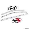 Aluminum Alloy Car Rear Front Emblem for Hyundai Logo Elantra Sonata Trunk Letter Badge Sticker Auto Exterior Accessories AD1