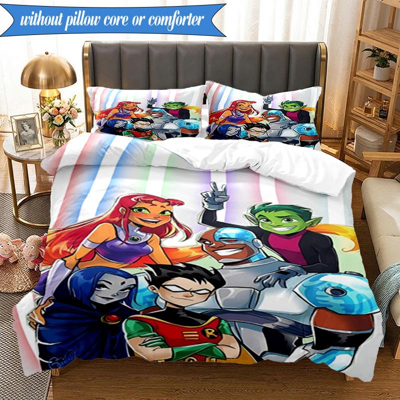 3PCS Titans Humor Bedding Set,Including 1pc Duvet Cover And 2pcs Pillowcases Perfect for Bedroom, Dormitory, Fan Christmas gift