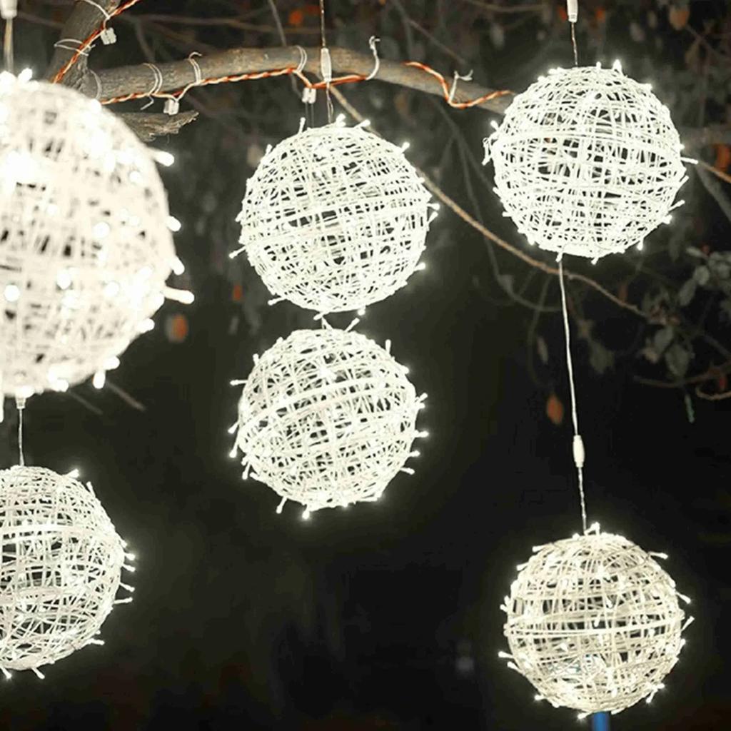 Solar Christmas Ball Lights For Tree Outdoor, Globes Lights,String Lights Outside For Window Garden Yard Porch Wedding Party Decorations