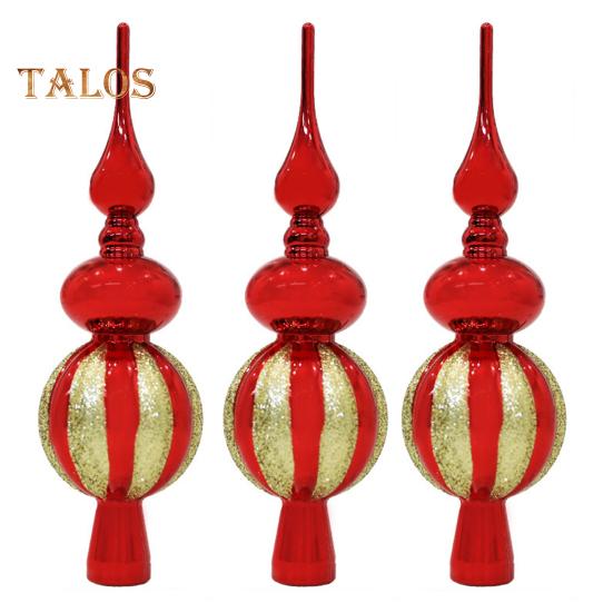 3 шт., верхушка для рождественской елки, простая установка, праздничные украшения для верхушки елки, домашний декор для рождественской елки