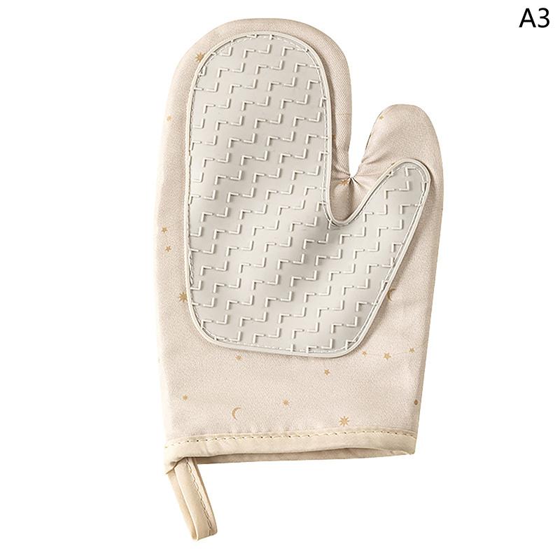 Хлопковые и силиконовые кухонные перчатки, перчатки для микроволновой печи, бытовые изоляционные перчатки, перчатка для защиты от ожогов, кухонный инструмент для выпечки