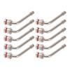 10pcs Rustproof TR545D Truck Valve Stem for Alcoa 22.5in 24.5in Aluminum Wheels Trucks