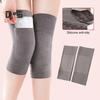 1 Pair Knee Pads with Front Pocket for Warmers Anti-slip Warm Leggings High Elasticity Velvet Knee Brace for Outdoor Sports Cold Weather