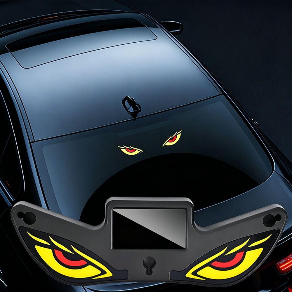 Vibration Lights on Car Warning Light Wireless Solar Car Atmosphere Light Cool EYE Ambient Lights