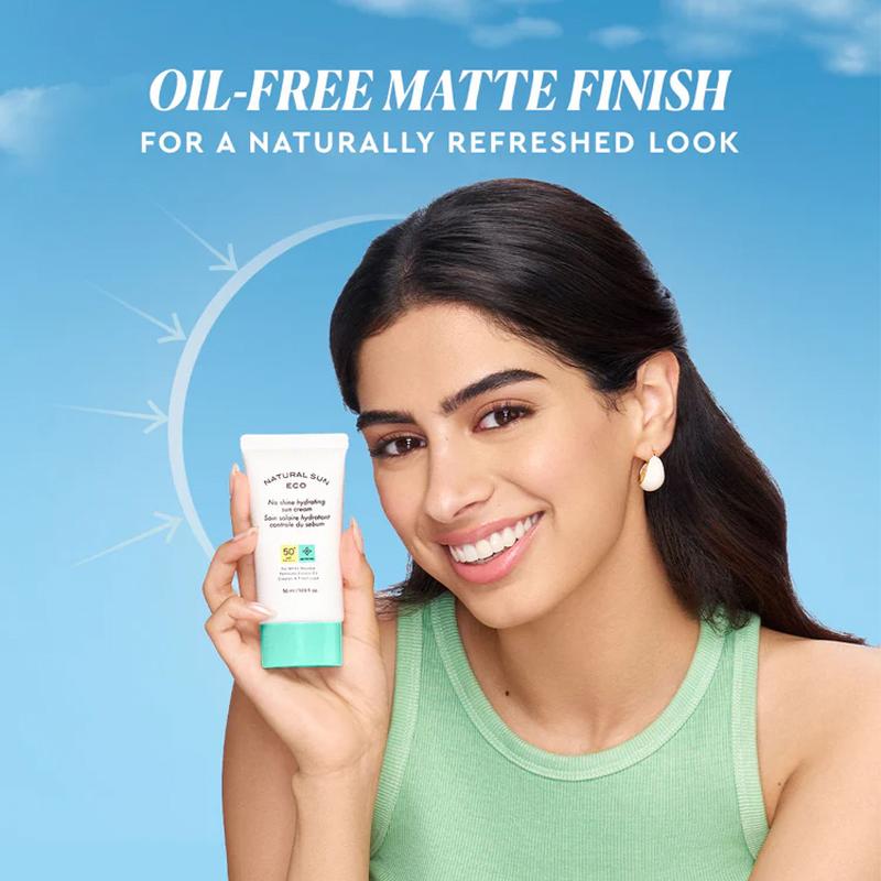 The Face Shop Натуральный Солнечный Эко Увлажняющий Солнцезащитный Крем Без Блеска SPF 50+ PA++++ 50мл