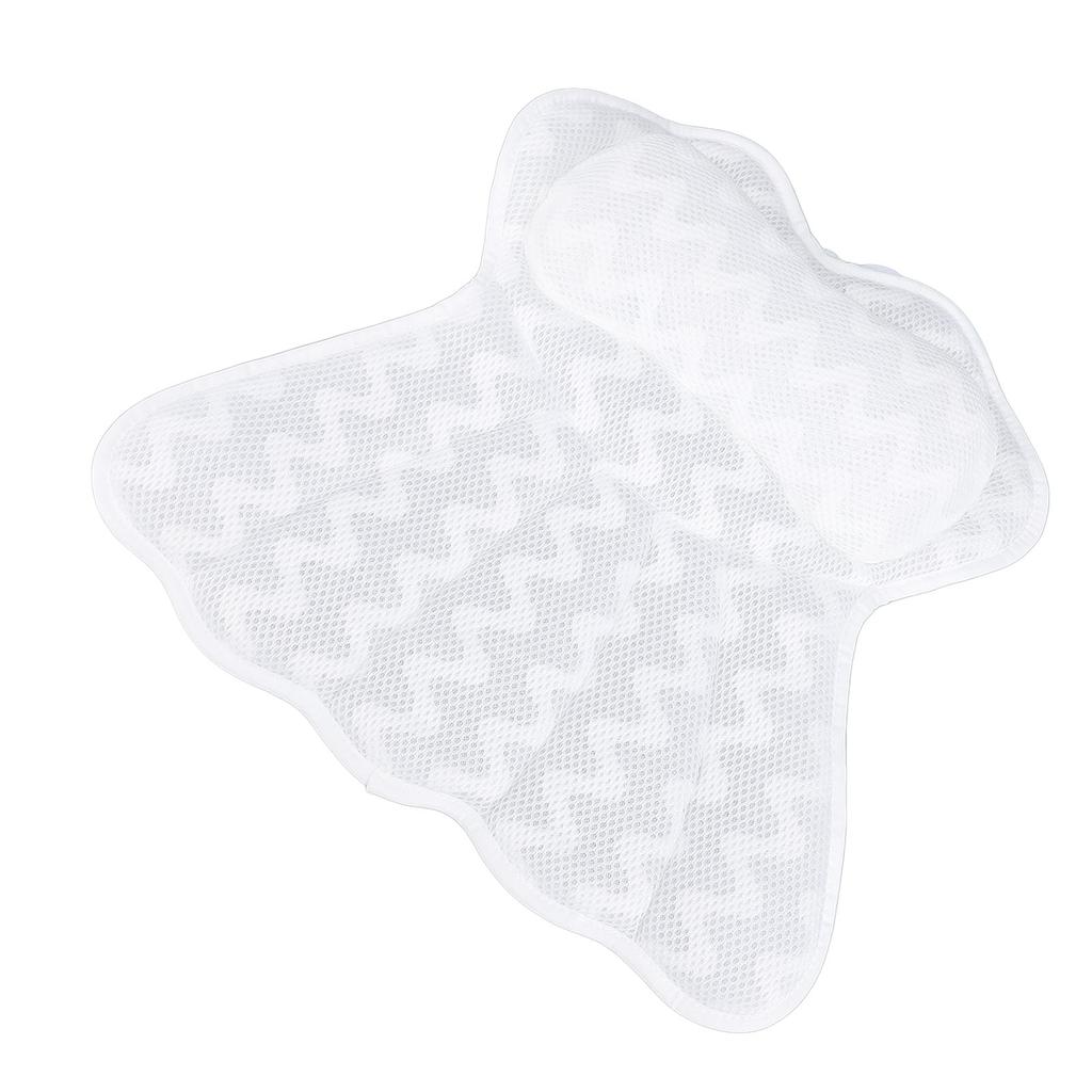 Подушка для ванны Подушка для ванны 4D дышащая сетчатая ткань Подголовник для ванны с 6 присосками для головы N