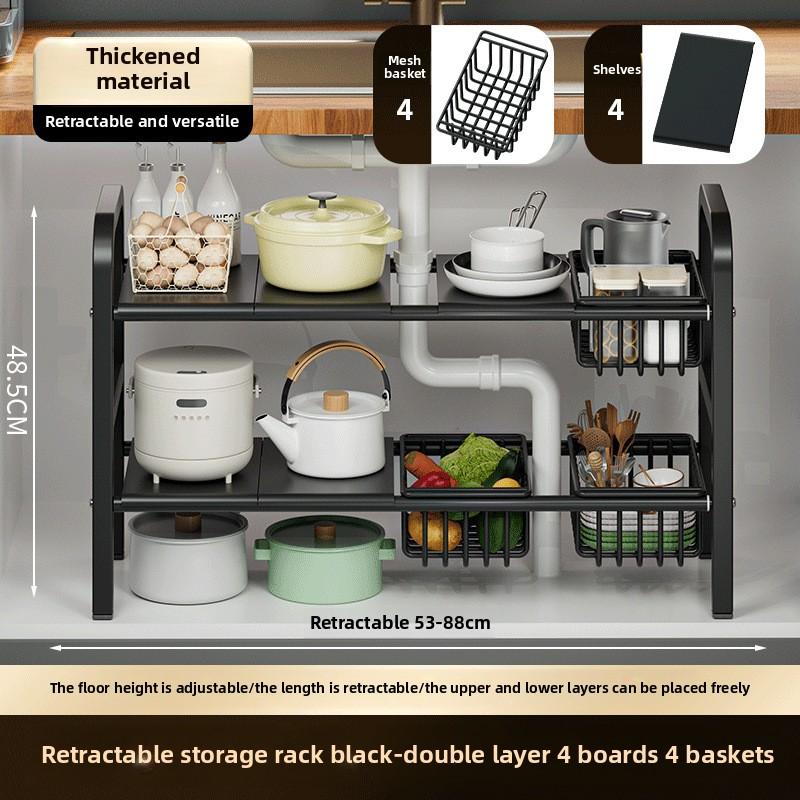 Новая полка для раковины, столешница, многоуровневый шкаф, регулируемая высота, многоцелевое хранение, кухонное хранение, оптовая продажа