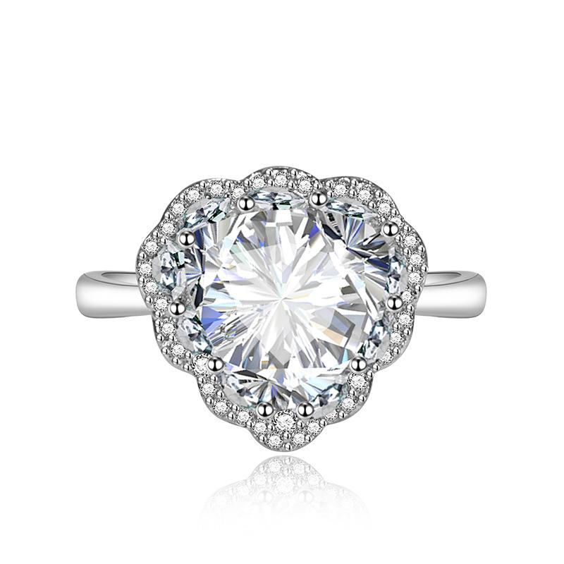 Sace Gems Классическое кольцо из медного сплава с цирконом, женские ювелирные изделия, свадебный подарок для вечеринки