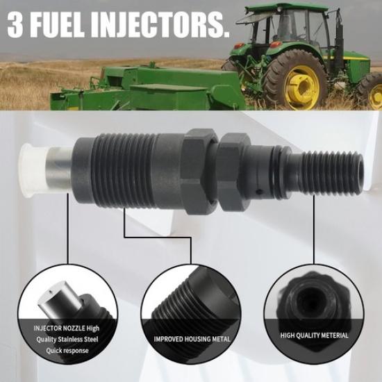 3 шт. Форсунки для тракторов John Deere 2210 4010 4100 4110 455 75 AM879688