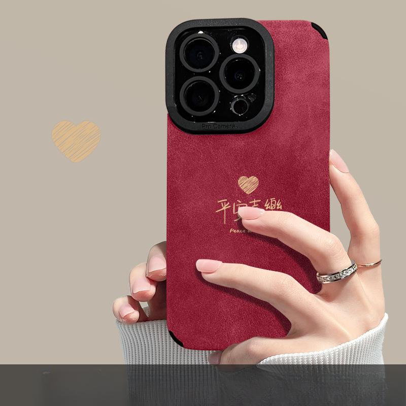 All Things Love Bracelets Are Suitable for Apple 16pro Mobile Phone Case 15 National Style 14 Fur 13 Silicone Anti-fall X