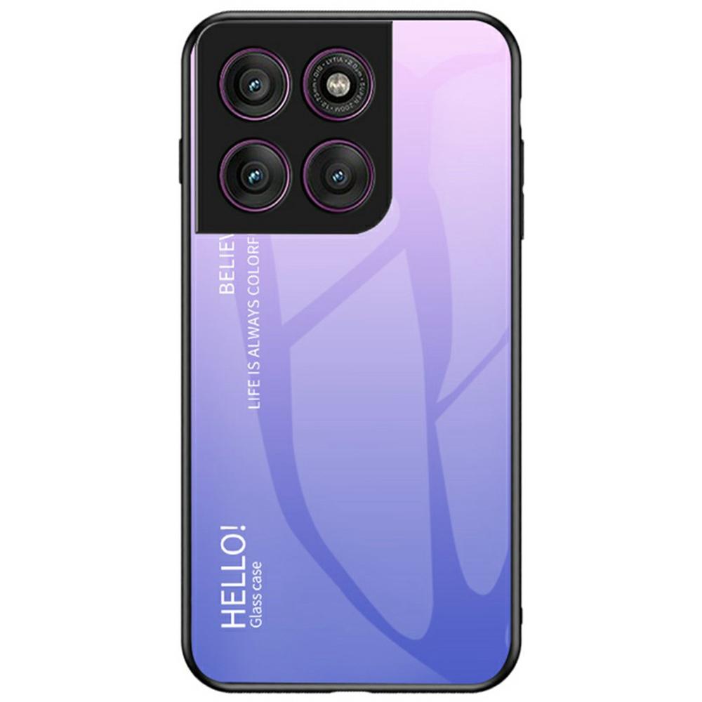 Для Motorola Edge 60 Pro 5G Чехол Защита от царапин Закаленное стекло+ПК+ТПУ Чехол для телефона