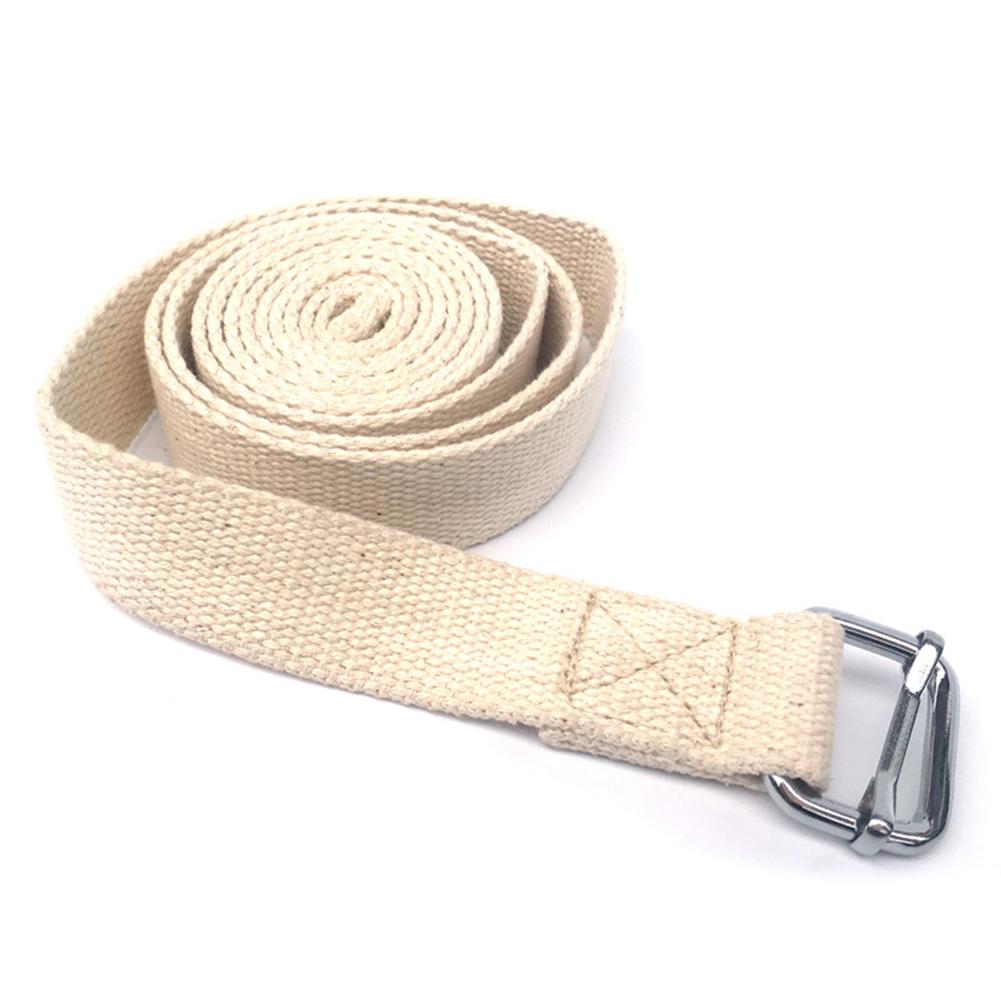 3m Yoga Stretch Strap D-Ring Belt Gym izable Fit Rope Resistance Figure Waist Legs Cotton Fitness Band Belt for Exercise Yoga