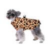 Водонепроницаемая одежда для собак, зимняя теплая куртка для маленьких собак, кошек, леопардовый принт, жилет для щенка, пальто с D-образным кольцом, костюм йоркширского мопса для домашних животных