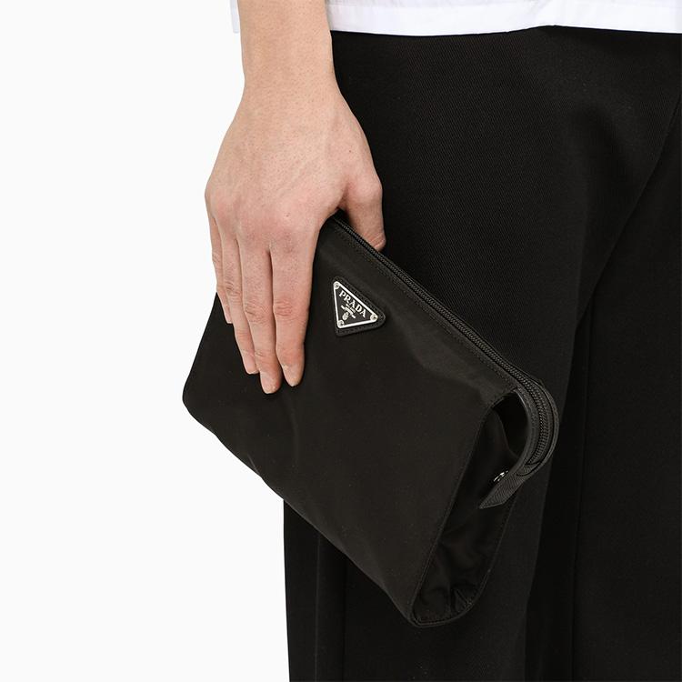 Prada Re-Nylon Cosmetic Pouch Men Pouches Black 2NE7892DMH-F0002