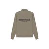 Fear of God Essentials Флисовая толстовка с воротником-стойкой и молнией SS21 Унисекс Толстовка Тауп FOG-SS21-592