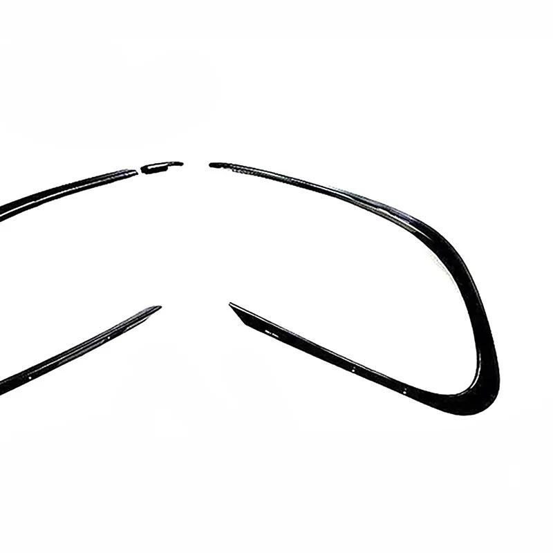 Черная рамка противотуманной фары переднего бампера противотуманная фара сплиттер спойлер отделка для Mercedes Benz CLA Class 2016-2018 CLA45 CLA200 CLA220 AMG