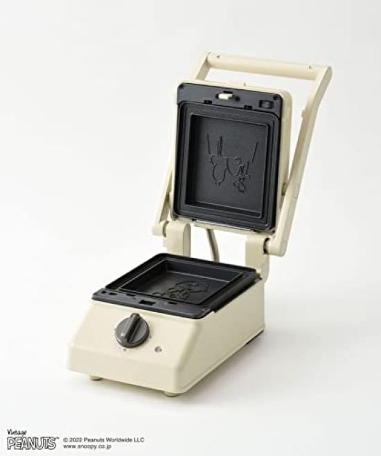 BRUNO PEANUTS Grill Sand Maker Single Ivory Snoopy Bruno Hot Sand Hot Sand Maker Stylish Electric Grilled To the Ears Breakfast Bread Bread