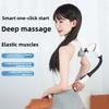 Многофункциональный беспроводной фасциальный пистолет с модернизированной удлиненной рукояткой, 4 массажными головками, U-образный массаж спины для расслабления мышц