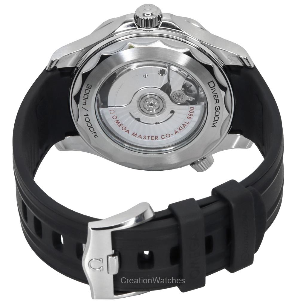 Omega Seamaster Rubber Strap Black Dial Automatic Diver's 210.32.42.20.01.001 300M Men's Watch