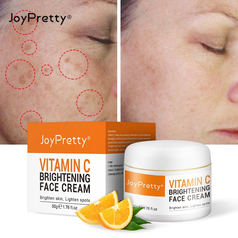 JoyPretty Осветляющий и отбеливающий крем для лица с витамином С 50 г
