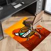 1pc Geometry Dash5 Print Area Rug - Soft, Washable Non-Slip Indoor Mat for Office Chairs, Living Room, Home Office Decorative Rug