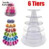 6 Layer High Quality Macarons Display Tower PVC Macaron Tower Stand Fondant Cake Stand Wedding Cake Decorating Tool