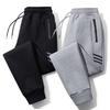 Men's Lightweight Cotton Sweatpants – Loose, Plus Size, Straight Fit for Spring, Summer, and Autumn