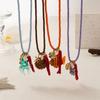 Necklace Set Resin Starfish Pendant Necklace Ethnic Style Dopamine Necklace  Gift