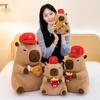 Animal Doll Capybara Plush With Chicken And Tater For Kids Room Toys Decor